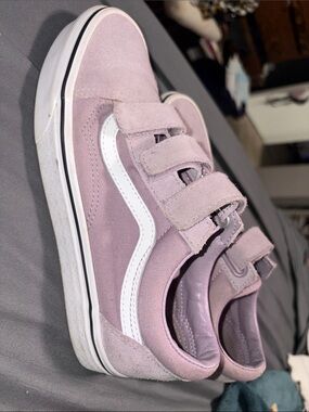 Vans Lilac/Purple Velcro Old Skool Sneakers